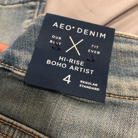 American Eagle high rise boho artist jeans - Picture 3 of 5